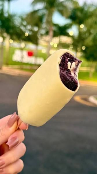 Picolé ( açai com leite ninho)